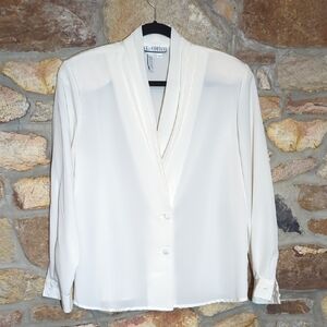 SK & Company Elegant White Blouse
